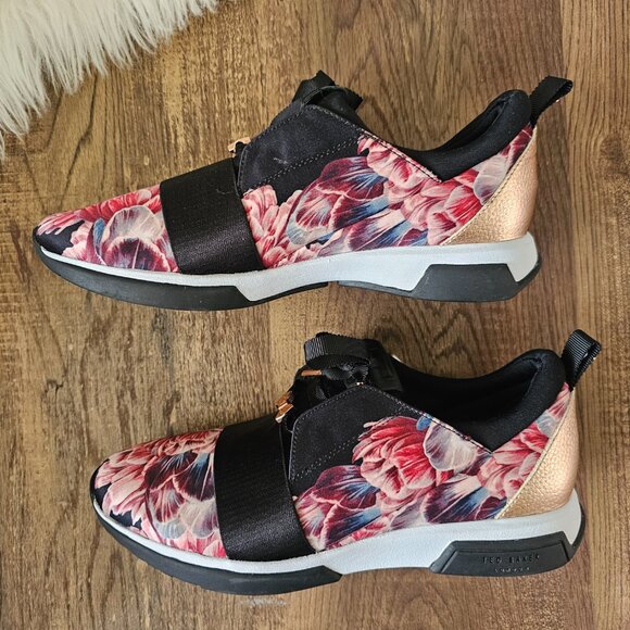Ted Baker London Cepap 2 Textile Floral Trainers Sneakers Shoes, 6, Tranquility - Picture 5 of 11